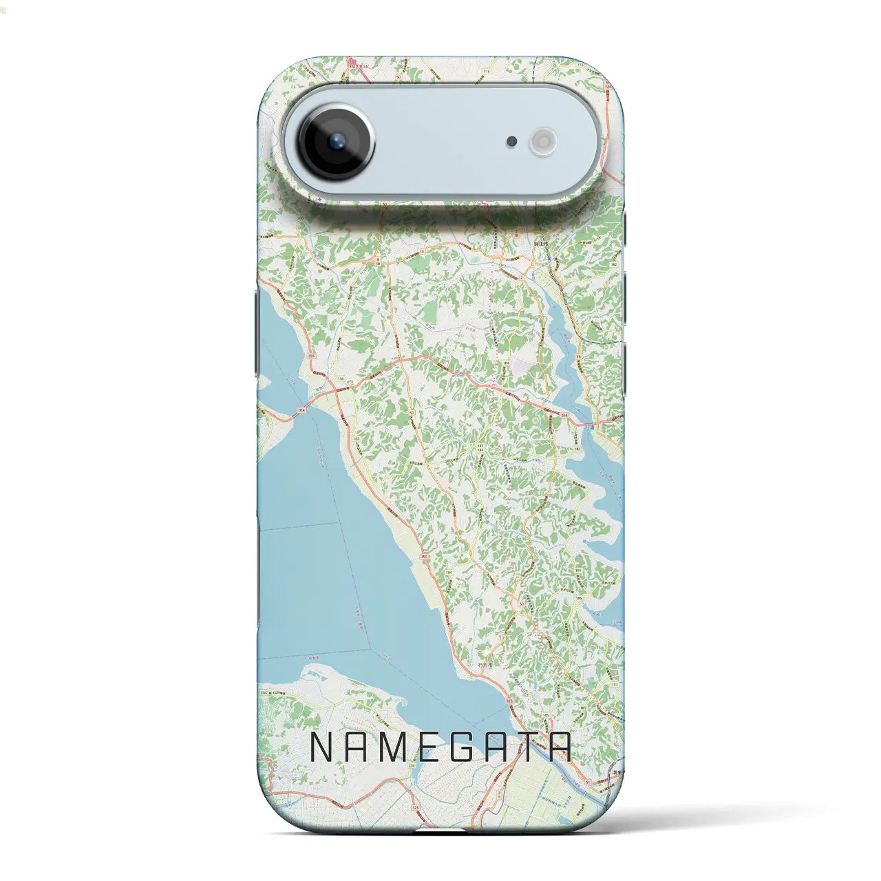 【行方(茨城県)】地図柄iPhoneケース(バックカバータイプ)
