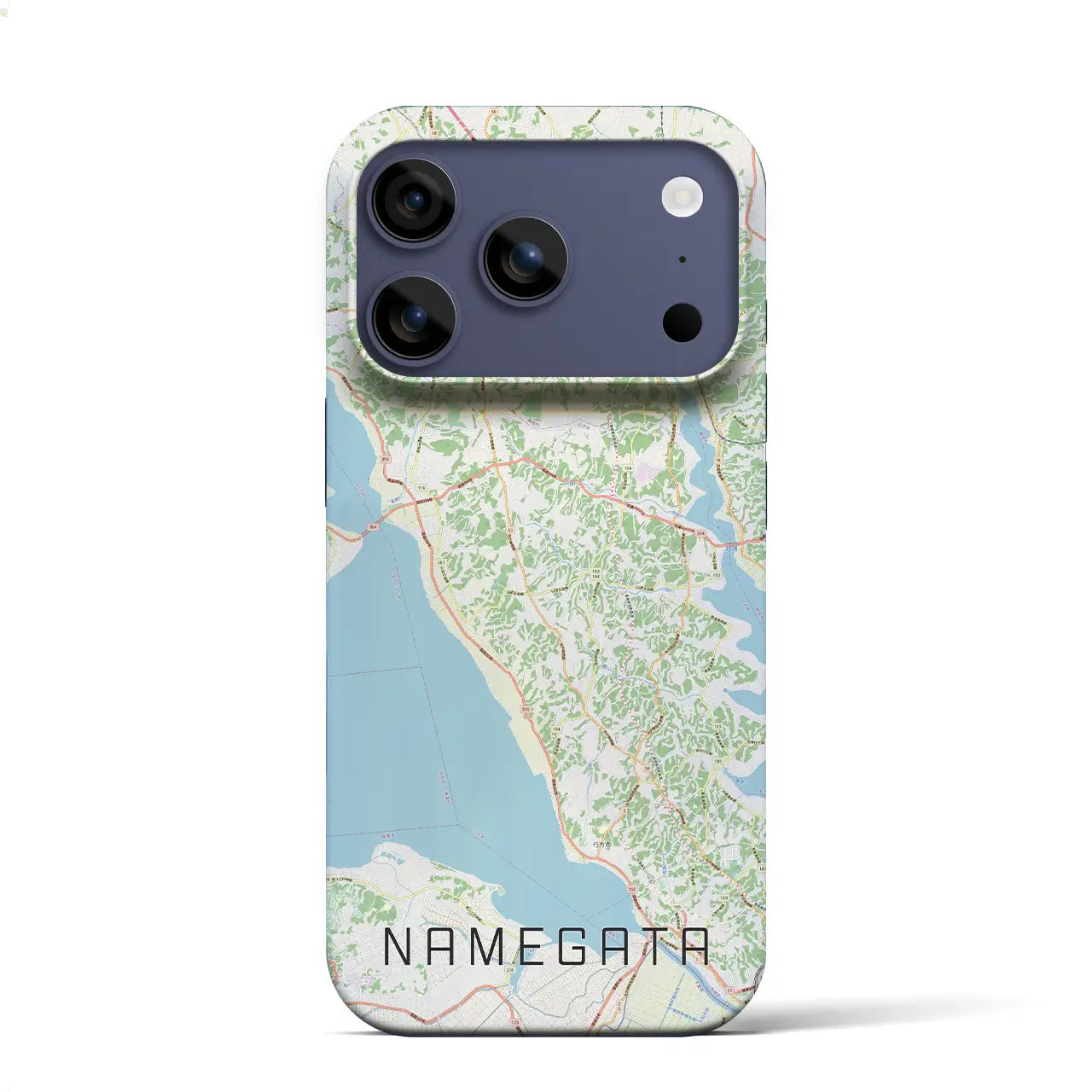 【行方(茨城県)】地図柄iPhoneケース(バックカバータイプ)