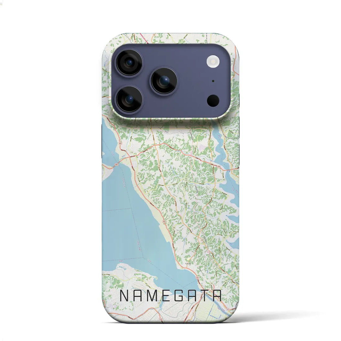 【行方(茨城県)】地図柄iPhoneケース(バックカバータイプ)ナチュラル・iPhone 17 Pro Max 用