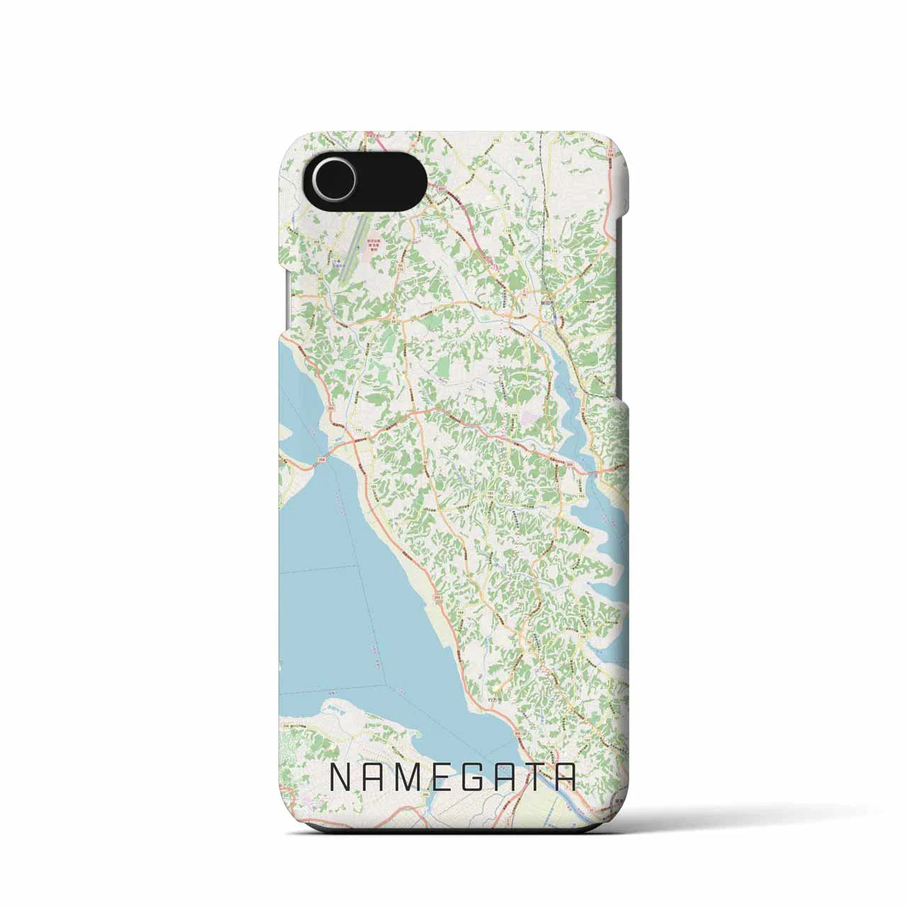 【行方(茨城県)】地図柄iPhoneケース(バックカバータイプ)