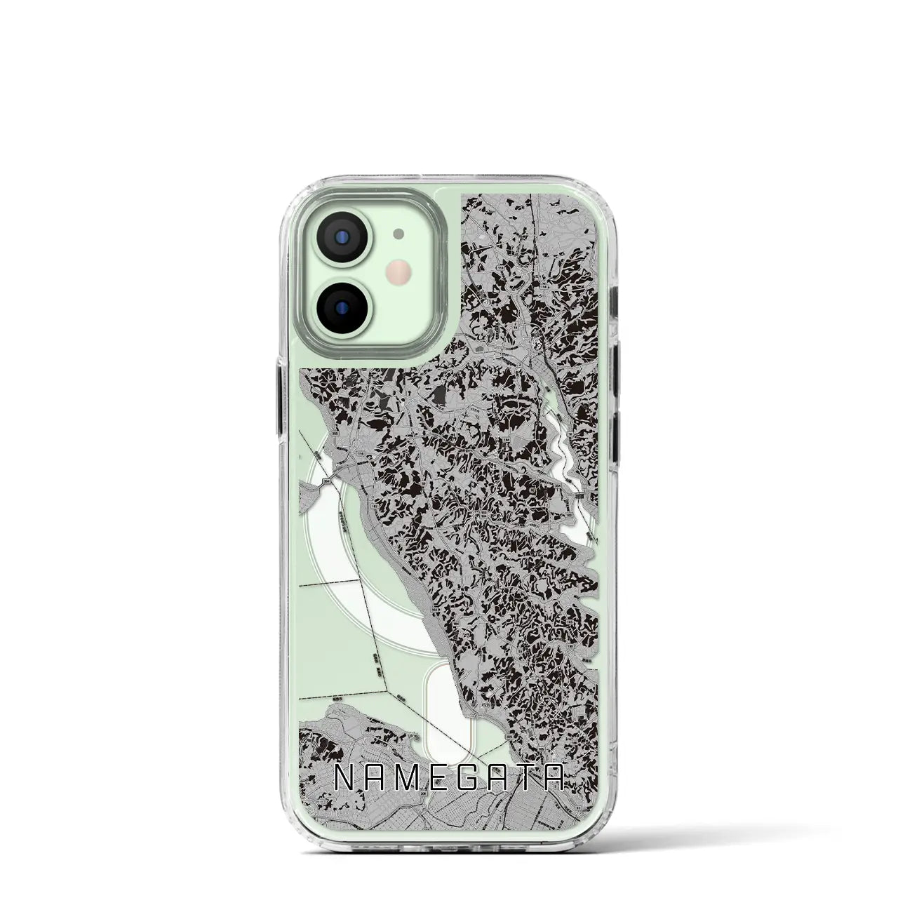 【行方(茨城県)】地図柄iPhoneケース(MagSafeタイプ)