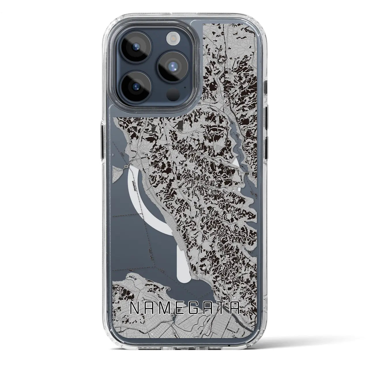 【行方(茨城県)】地図柄iPhoneケース(MagSafeタイプ)