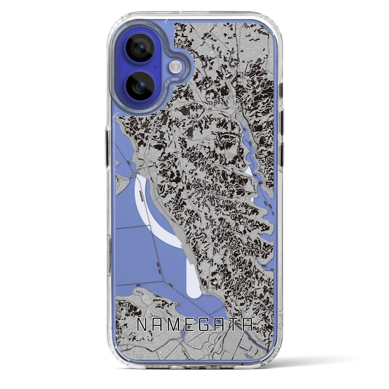 【行方(茨城県)】地図柄iPhoneケース(MagSafeタイプ)