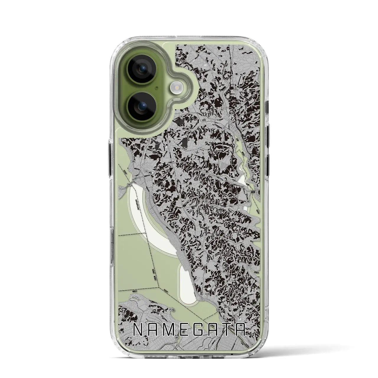 【行方(茨城県)】地図柄iPhoneケース(MagSafeタイプ)