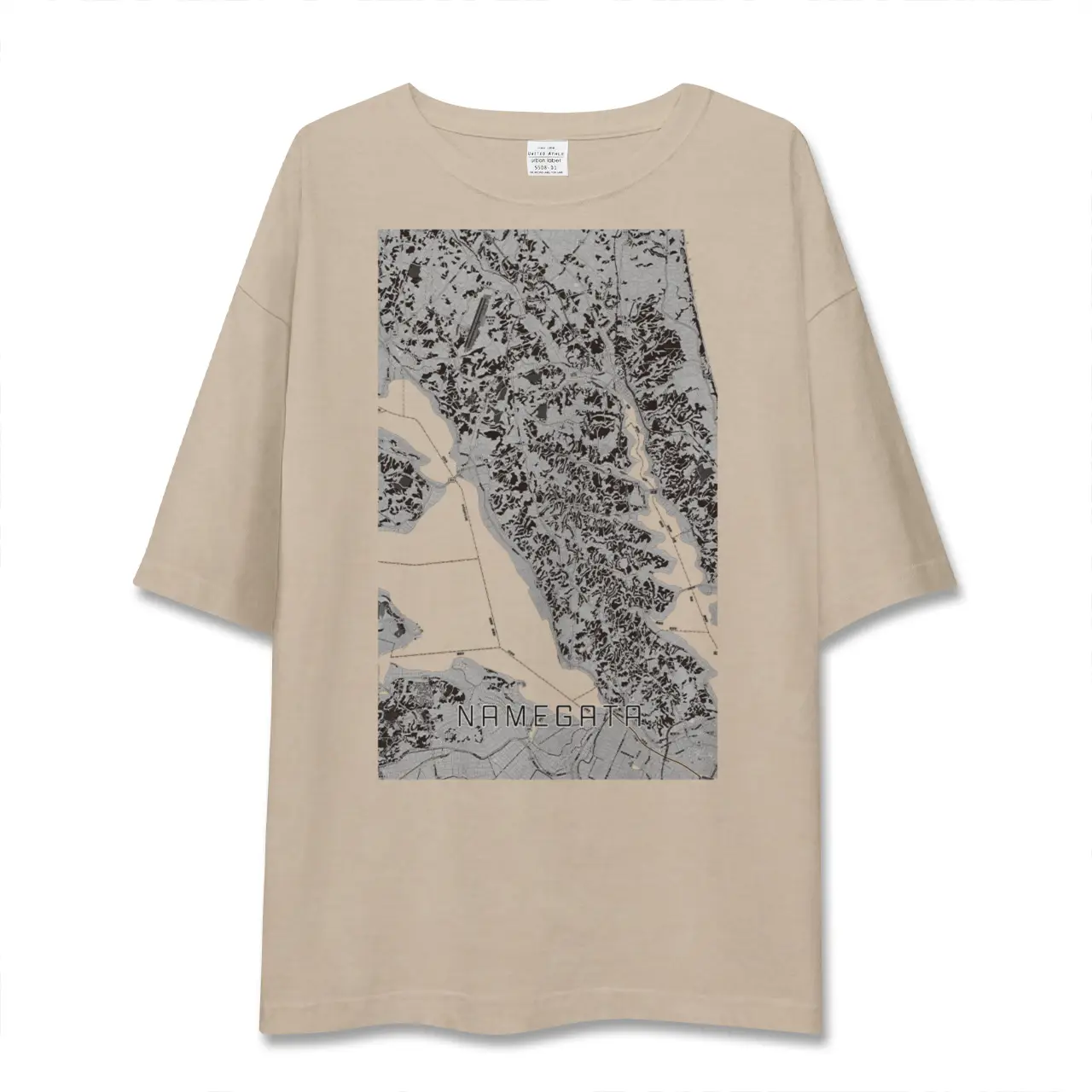 【行方(茨城県)】地図柄ビッグシルエットTシャツ