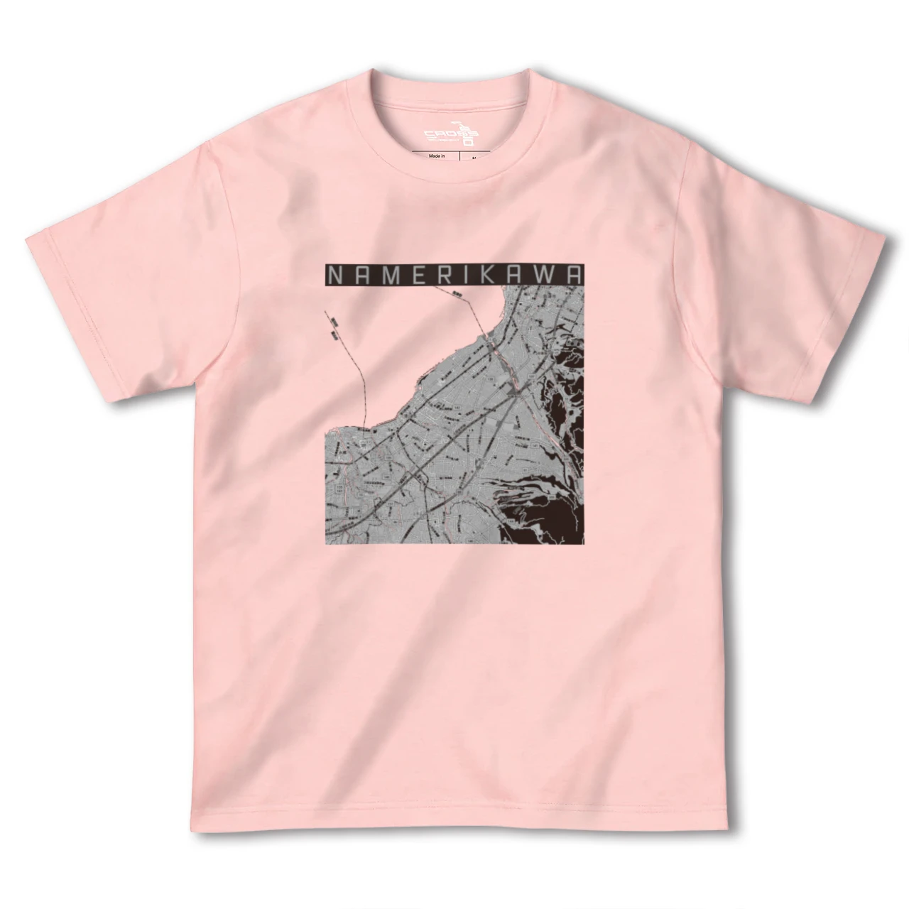 【滑川(富山県)】地図柄ヘビーウェイトTシャツ