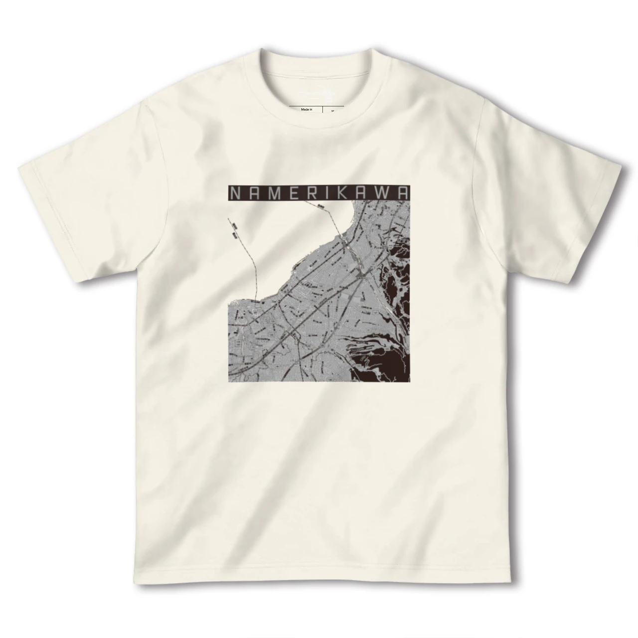 【滑川(富山県)】地図柄ヘビーウェイトTシャツ