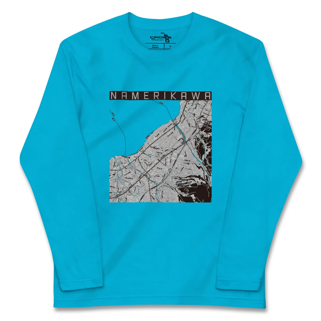 【滑川(富山県)】地図柄ロングスリーブTシャツ