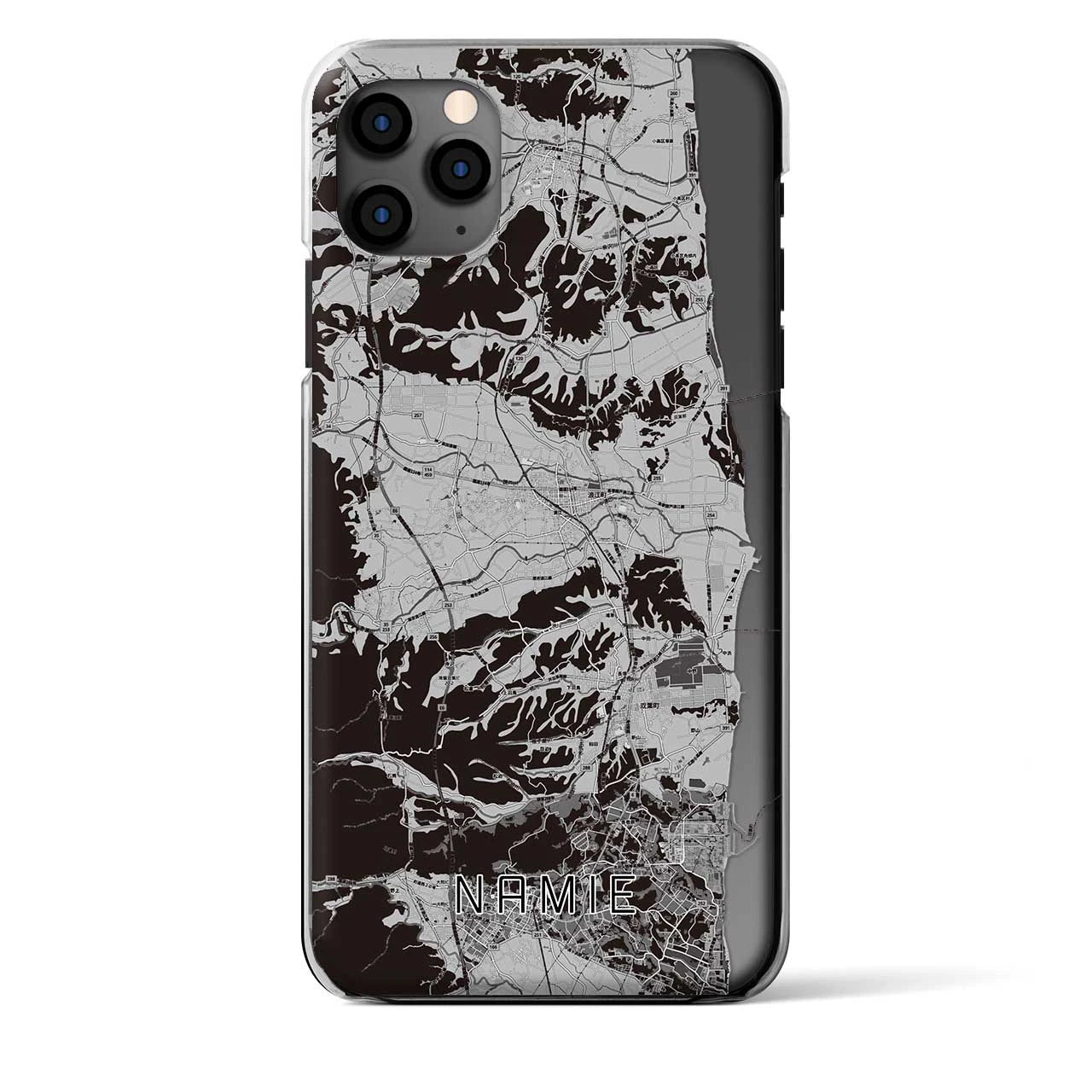 【浪江(福島県)】地図柄iPhoneケース(クリアタイプ)