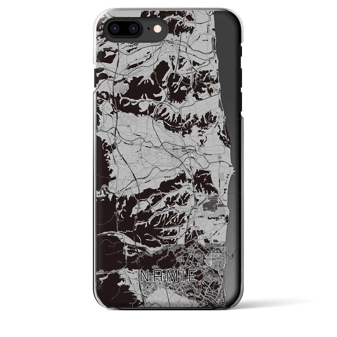 【浪江(福島県)】地図柄iPhoneケース(クリアタイプ)