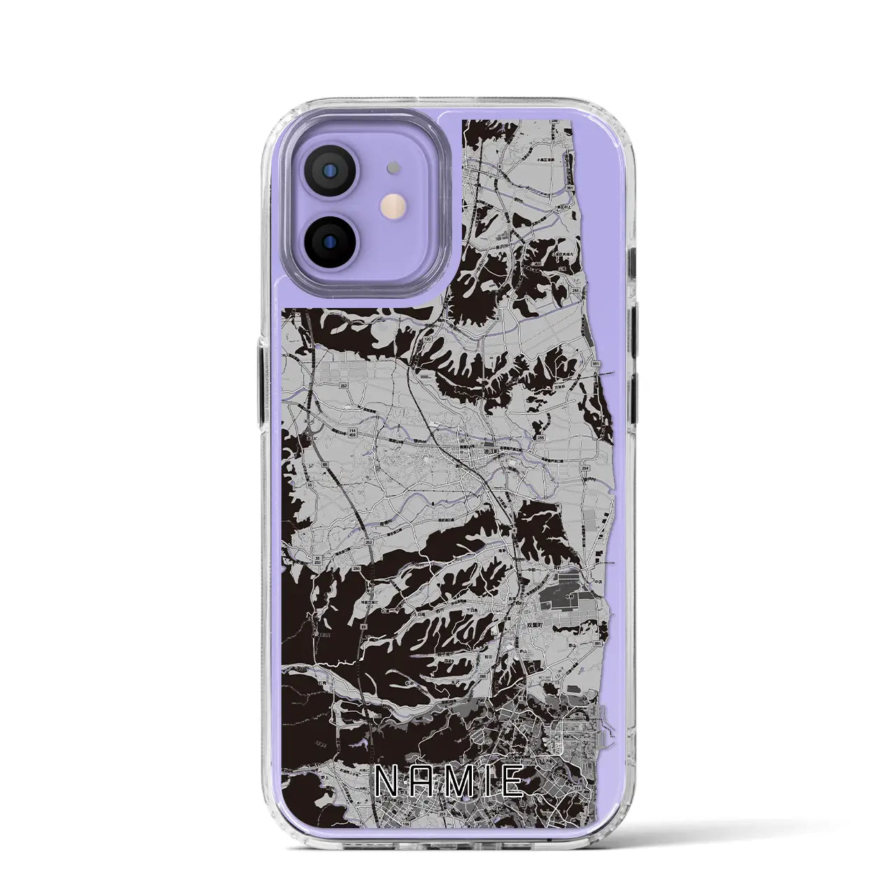 【浪江(福島県)】地図柄iPhoneケース(MagSafeタイプ)