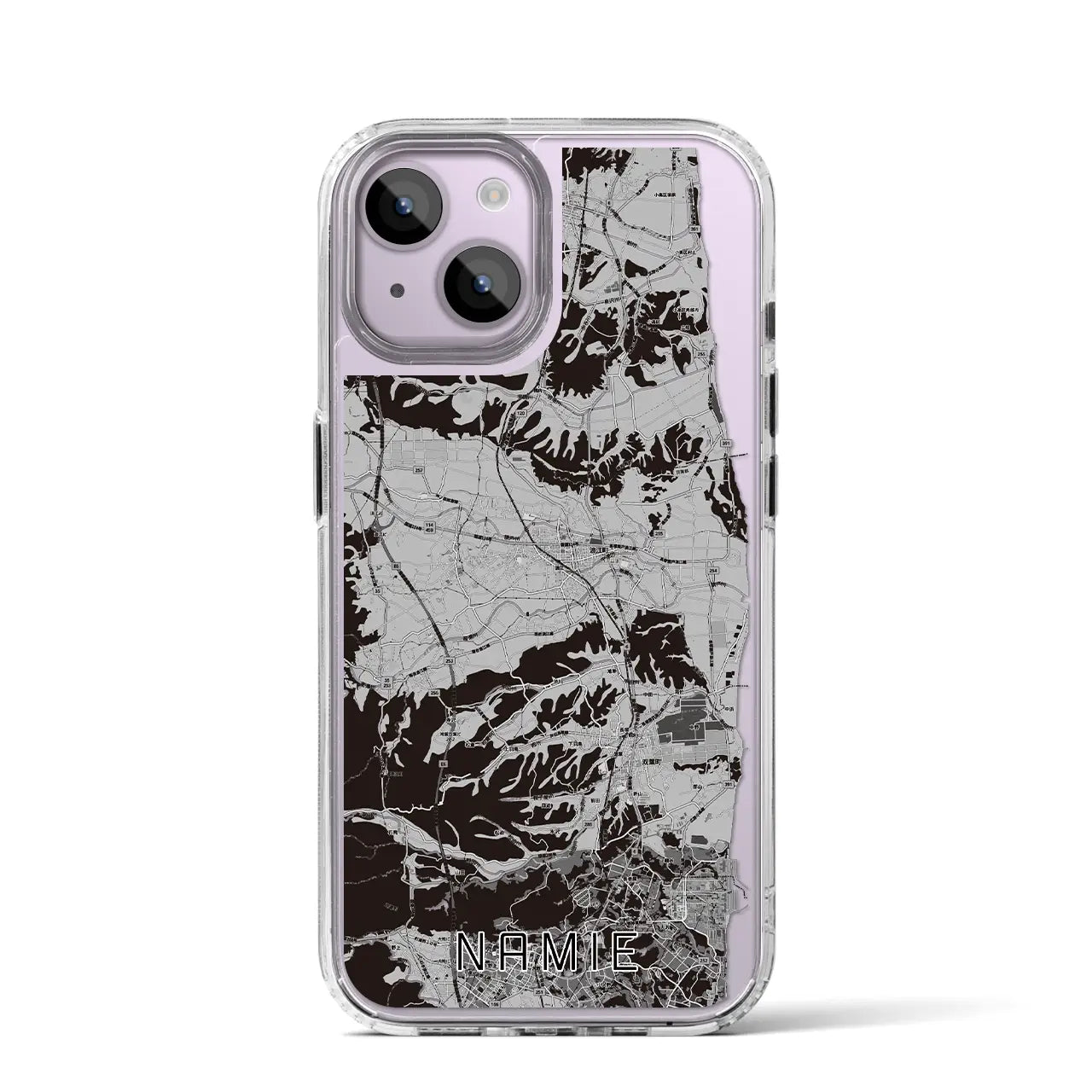 【浪江(福島県)】地図柄iPhoneケース(MagSafeタイプ)