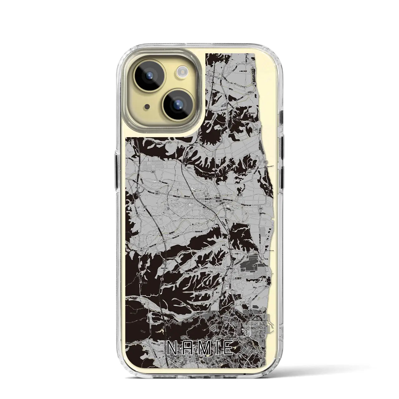 【浪江(福島県)】地図柄iPhoneケース(MagSafeタイプ)