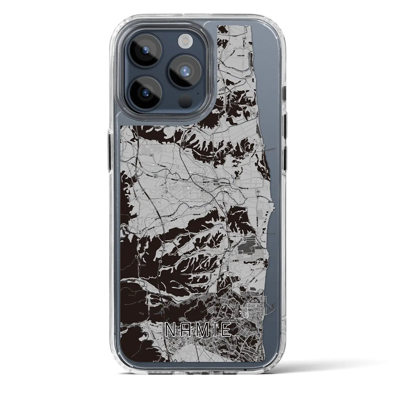 【浪江(福島県)】地図柄iPhoneケース(MagSafeタイプ)