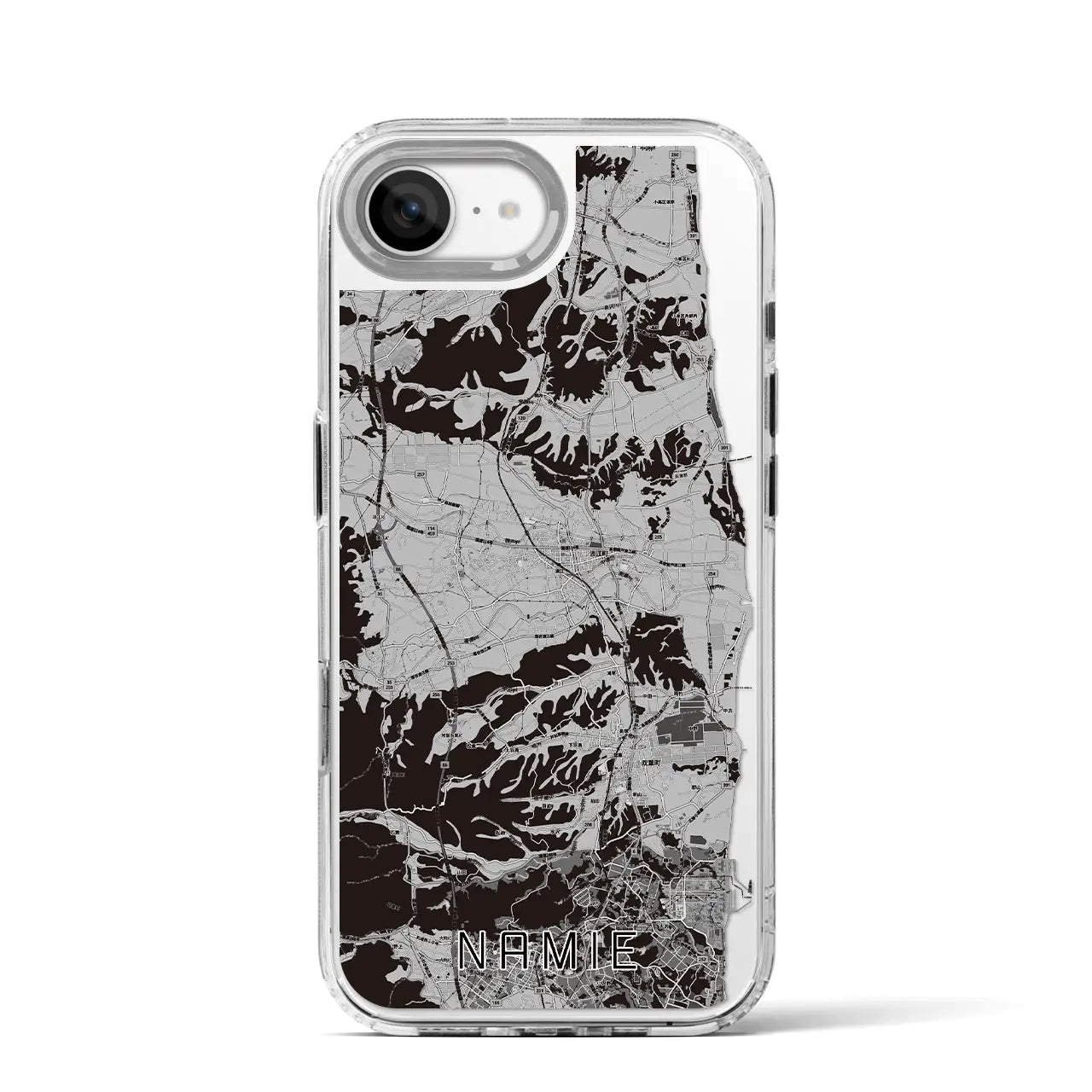 【浪江(福島県)】地図柄iPhoneケース(MagSafeタイプ)