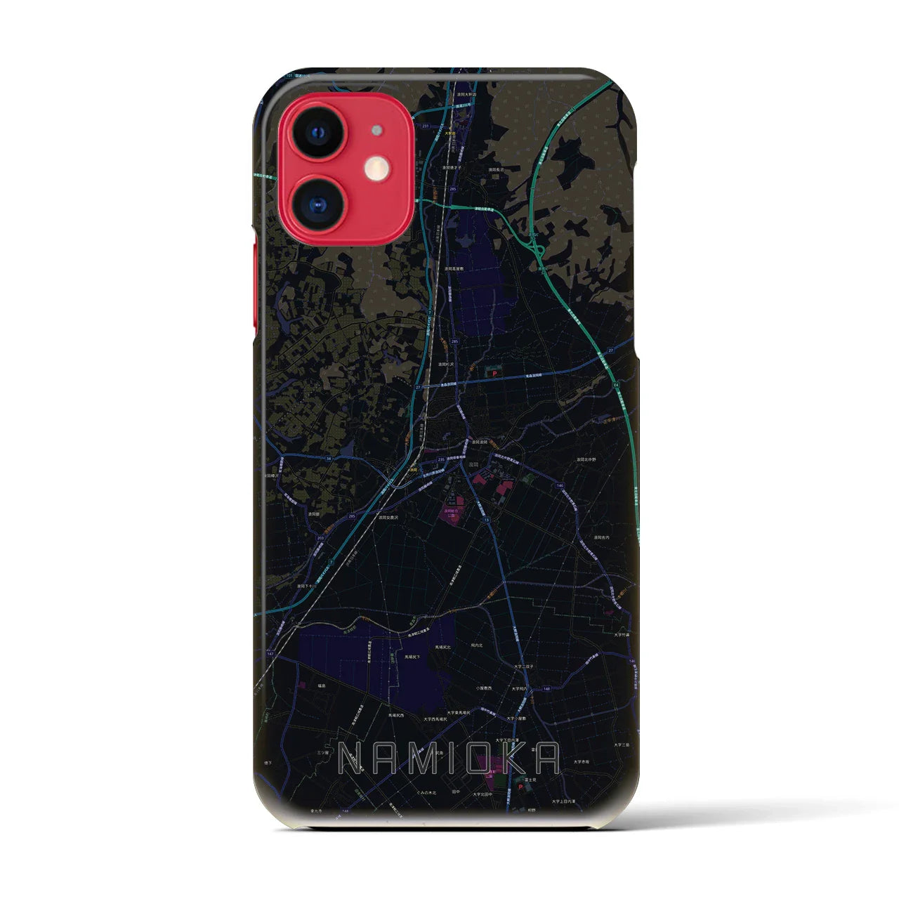 【浪岡(青森県)】地図柄iPhoneケース(バックカバータイプ)