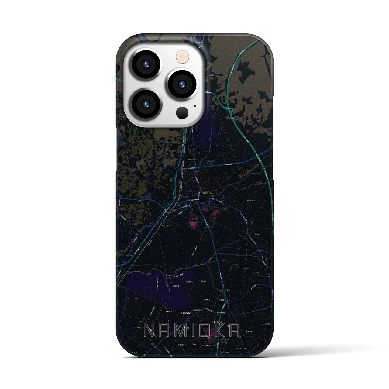 【浪岡(青森県)】地図柄iPhoneケース(バックカバータイプ)