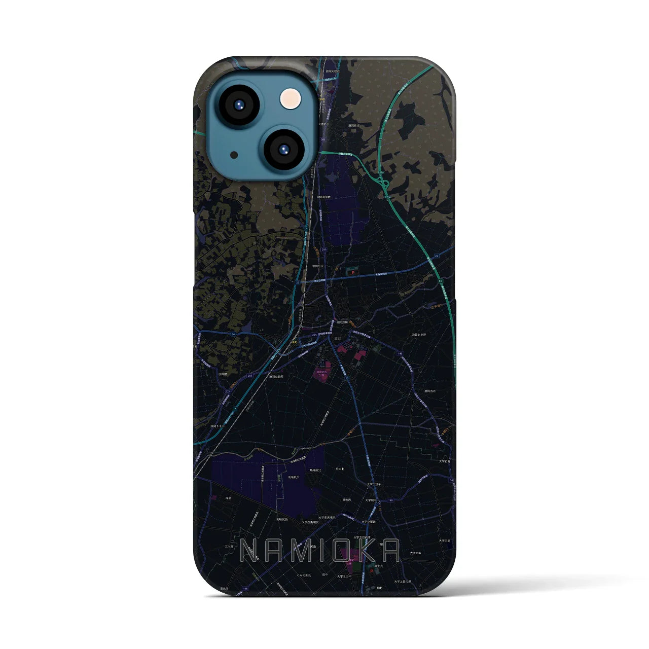 【浪岡(青森県)】地図柄iPhoneケース(バックカバータイプ)