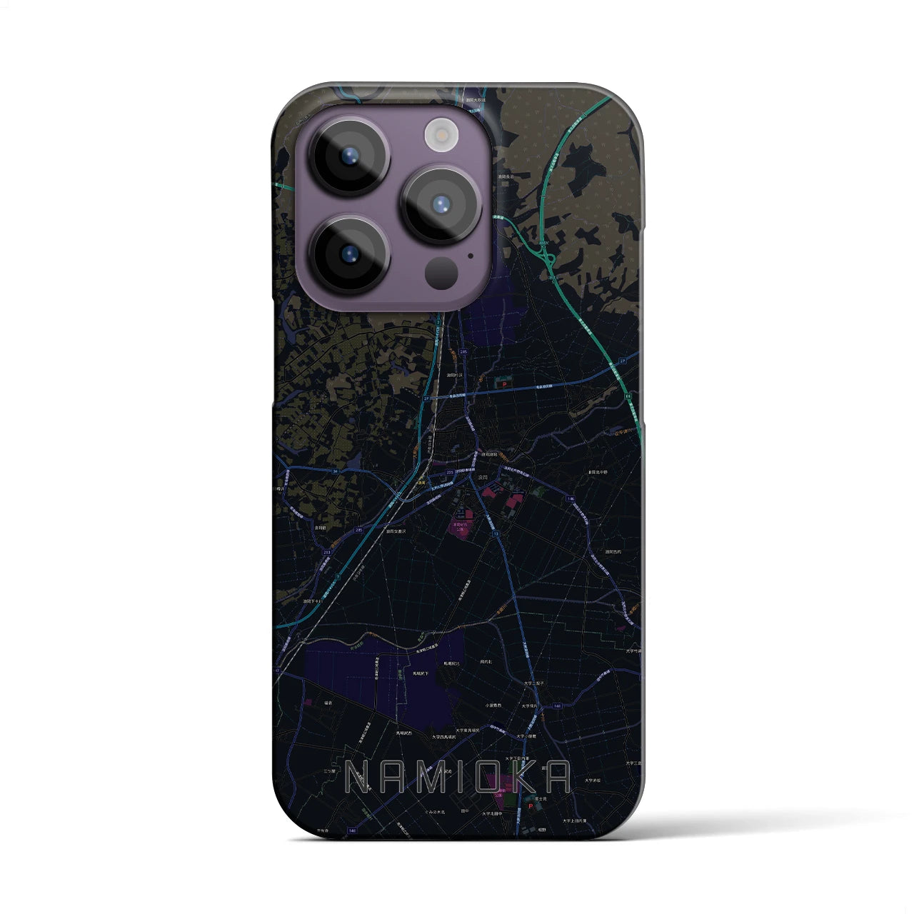 【浪岡(青森県)】地図柄iPhoneケース(バックカバータイプ)