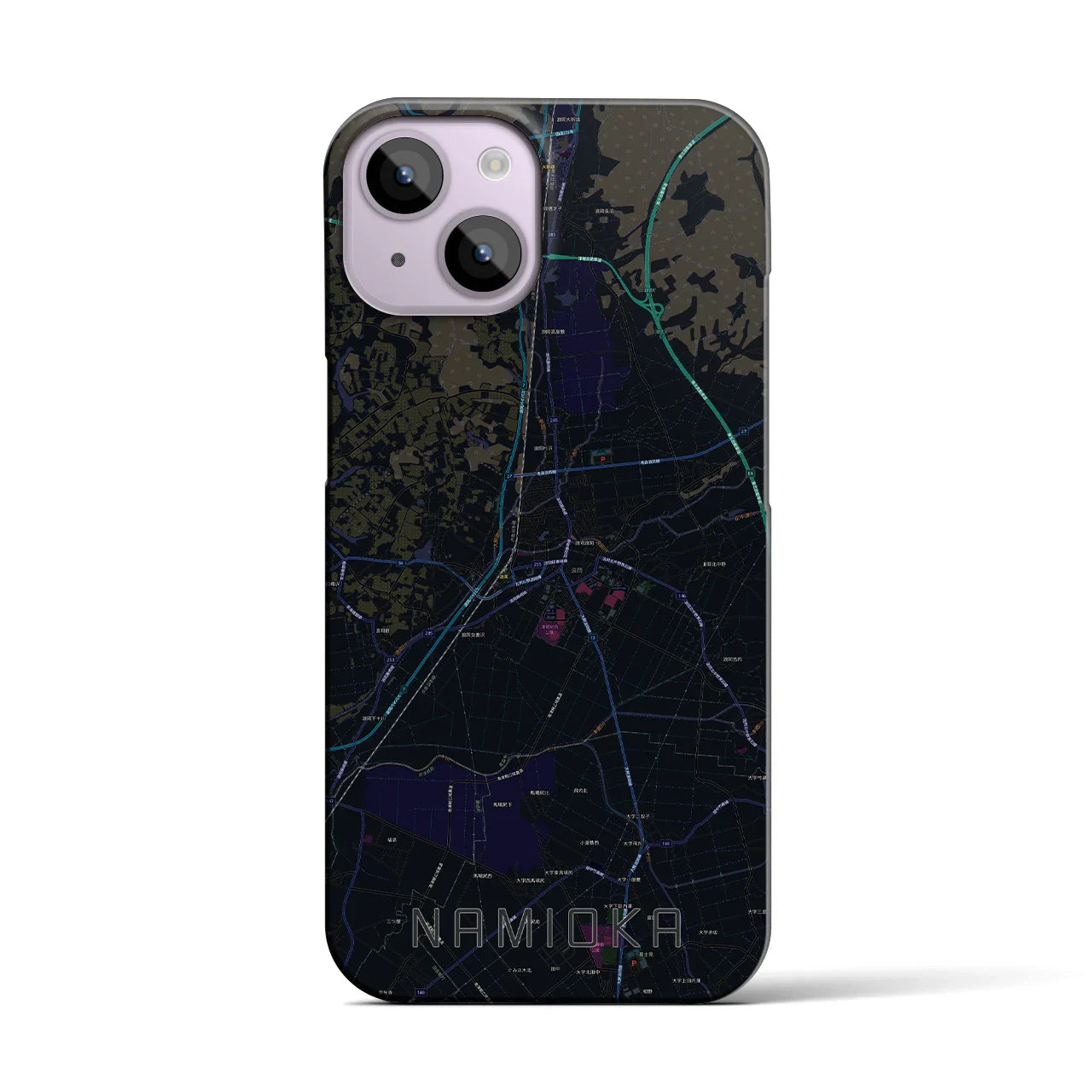 【浪岡(青森県)】地図柄iPhoneケース(バックカバータイプ)