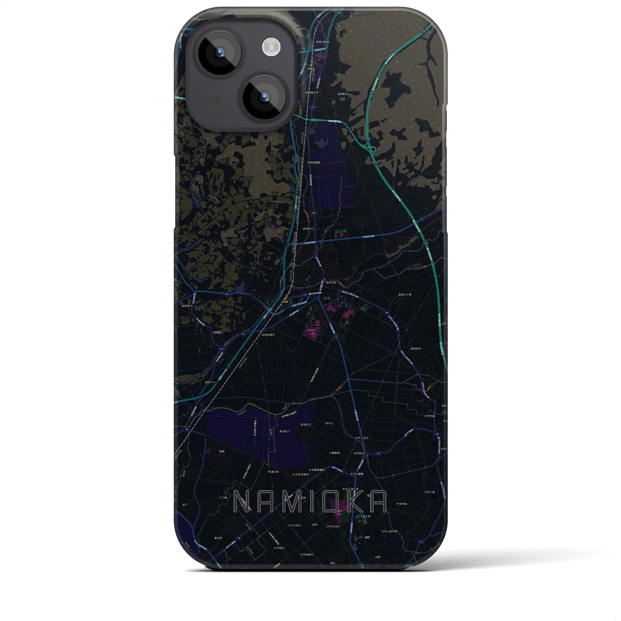 【浪岡(青森県)】地図柄iPhoneケース(バックカバータイプ)