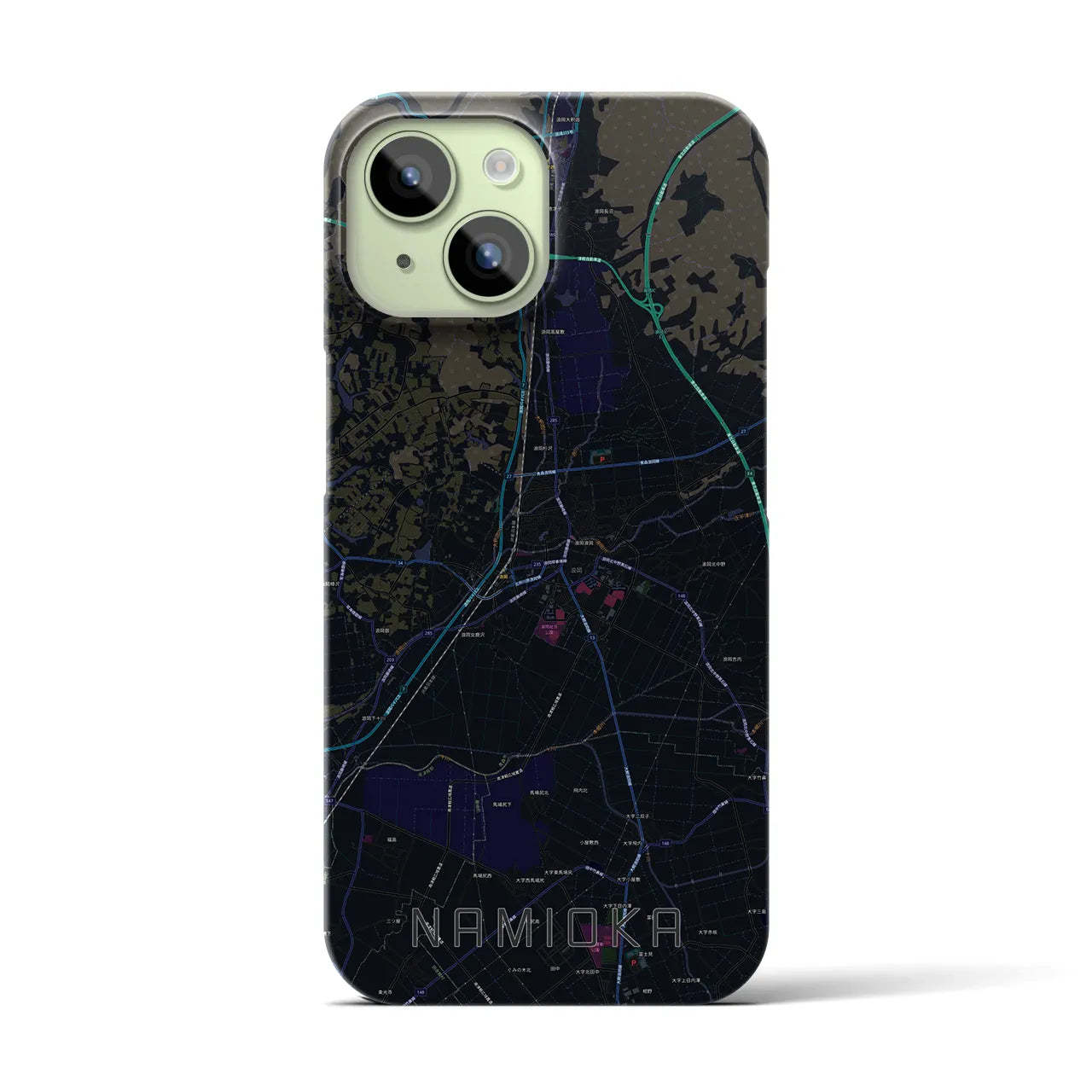 【浪岡(青森県)】地図柄iPhoneケース(バックカバータイプ)