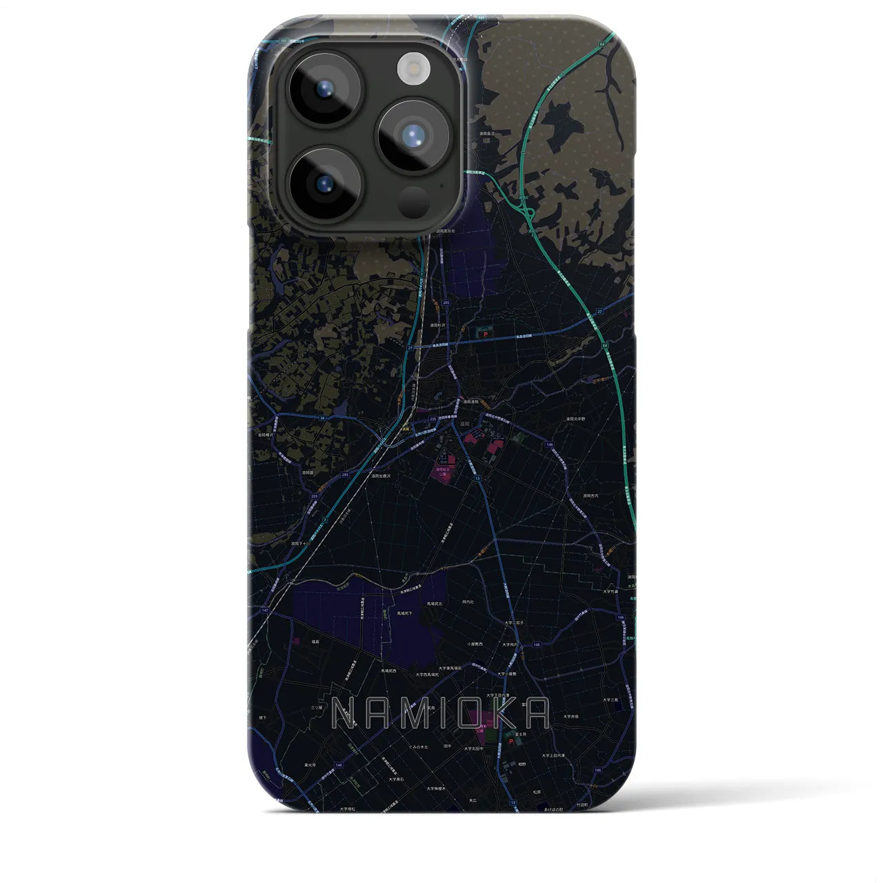 【浪岡(青森県)】地図柄iPhoneケース(バックカバータイプ)