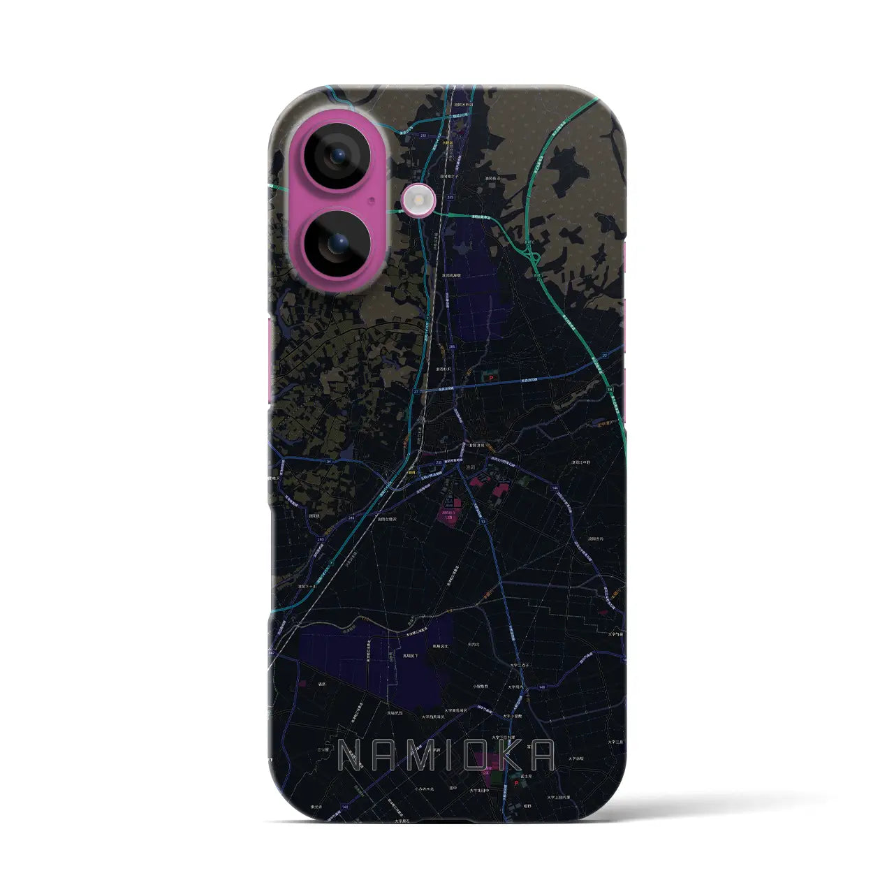 【浪岡(青森県)】地図柄iPhoneケース(バックカバータイプ)