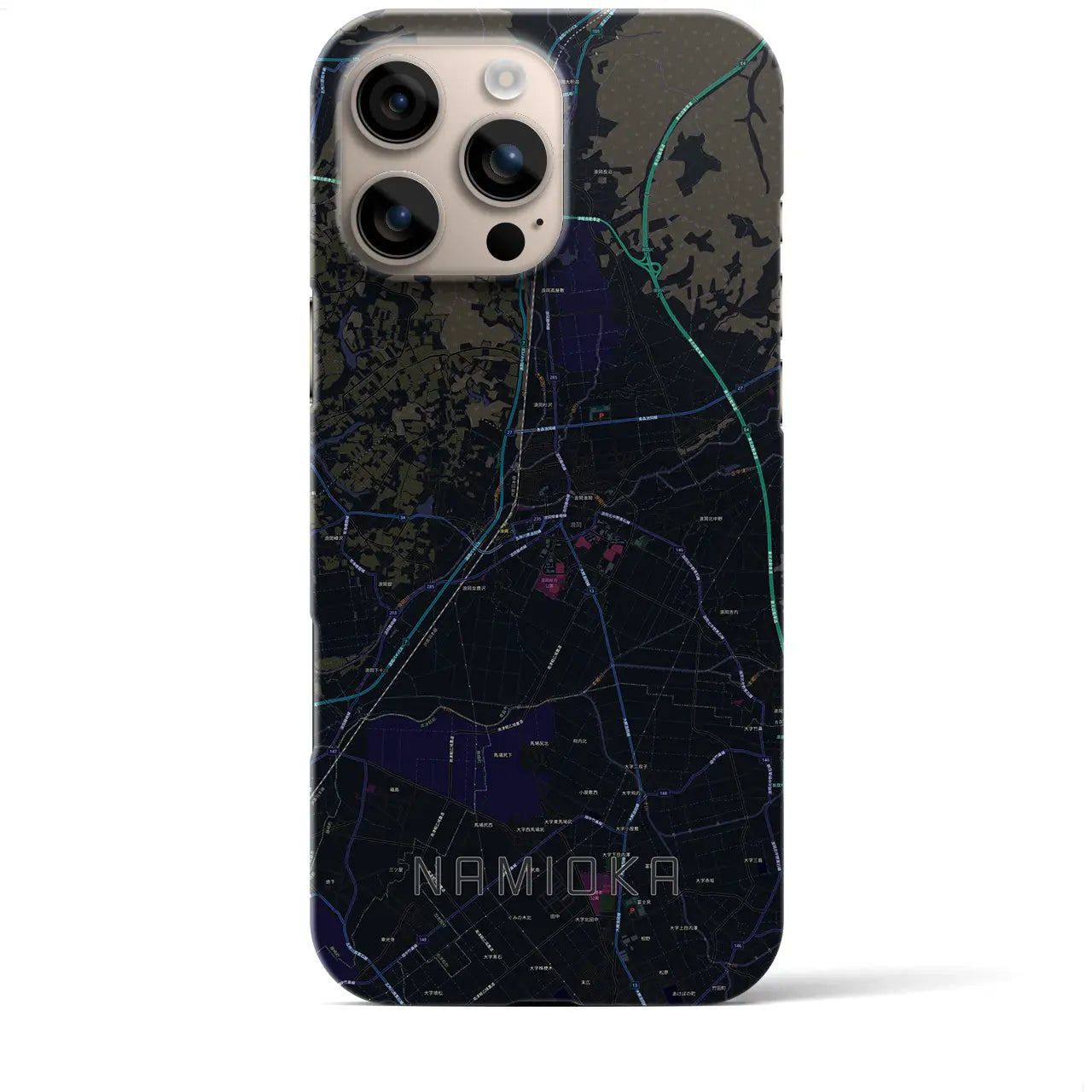 【浪岡(青森県)】地図柄iPhoneケース(バックカバータイプ)