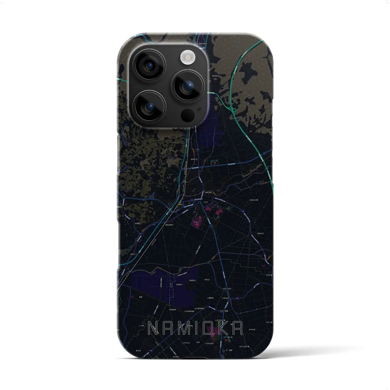 【浪岡(青森県)】地図柄iPhoneケース(バックカバータイプ)