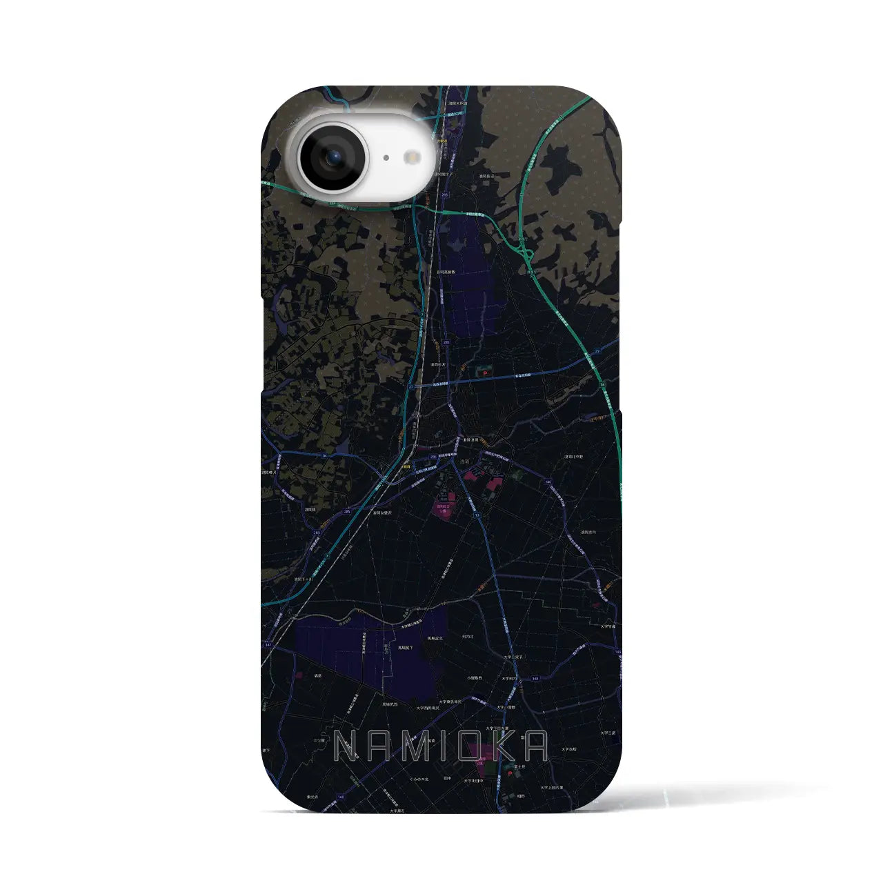 【浪岡(青森県)】地図柄iPhoneケース(バックカバータイプ)