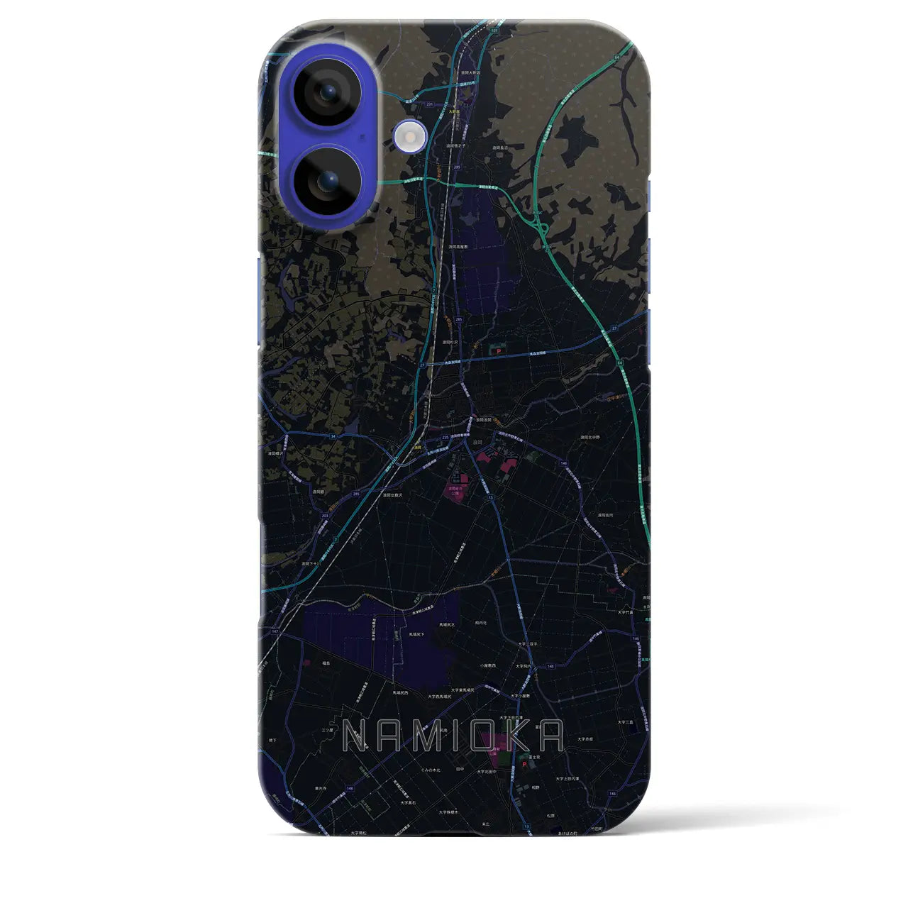 【浪岡(青森県)】地図柄iPhoneケース(バックカバータイプ)