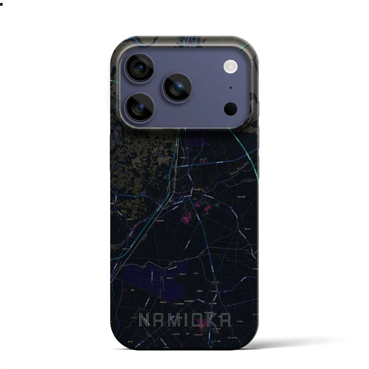 【浪岡(青森県)】地図柄iPhoneケース(バックカバータイプ)