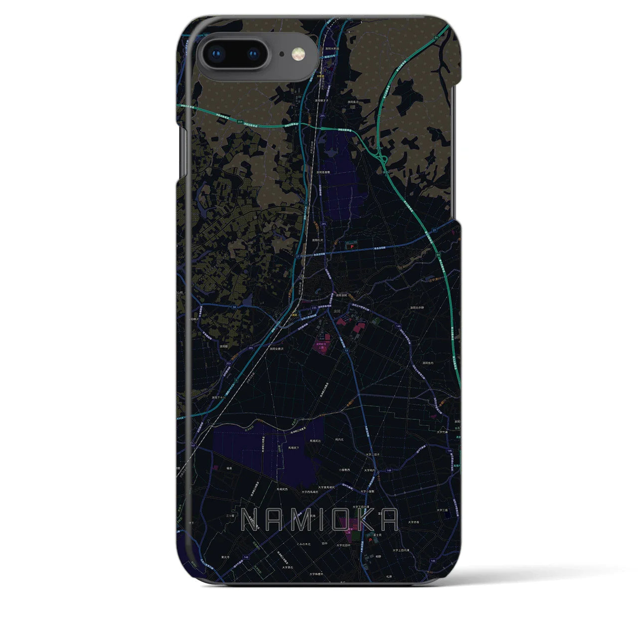【浪岡(青森県)】地図柄iPhoneケース(バックカバータイプ)