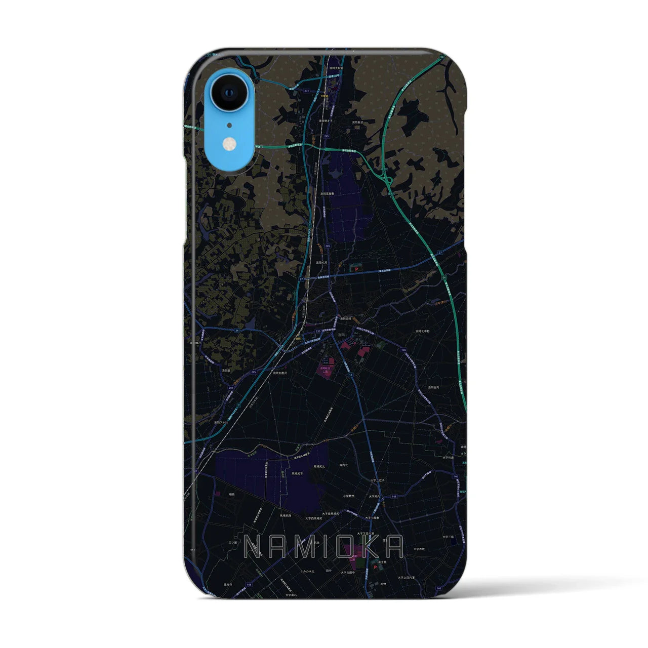 【浪岡(青森県)】地図柄iPhoneケース(バックカバータイプ)