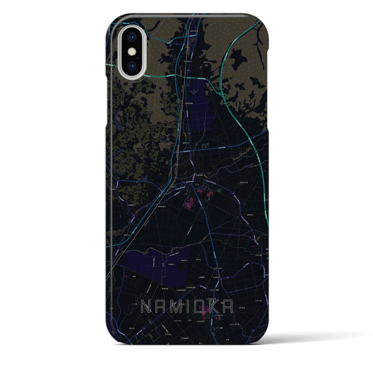 【浪岡(青森県)】地図柄iPhoneケース(バックカバータイプ)