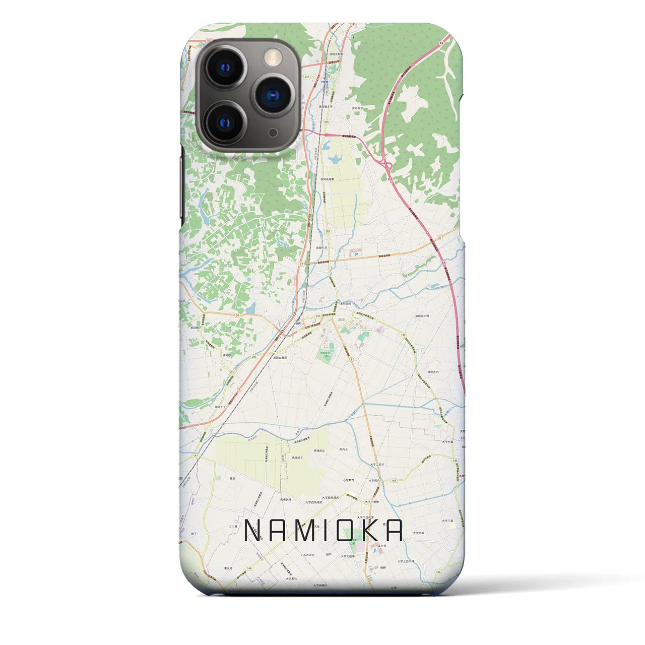 【浪岡(青森県)】地図柄iPhoneケース(バックカバータイプ)