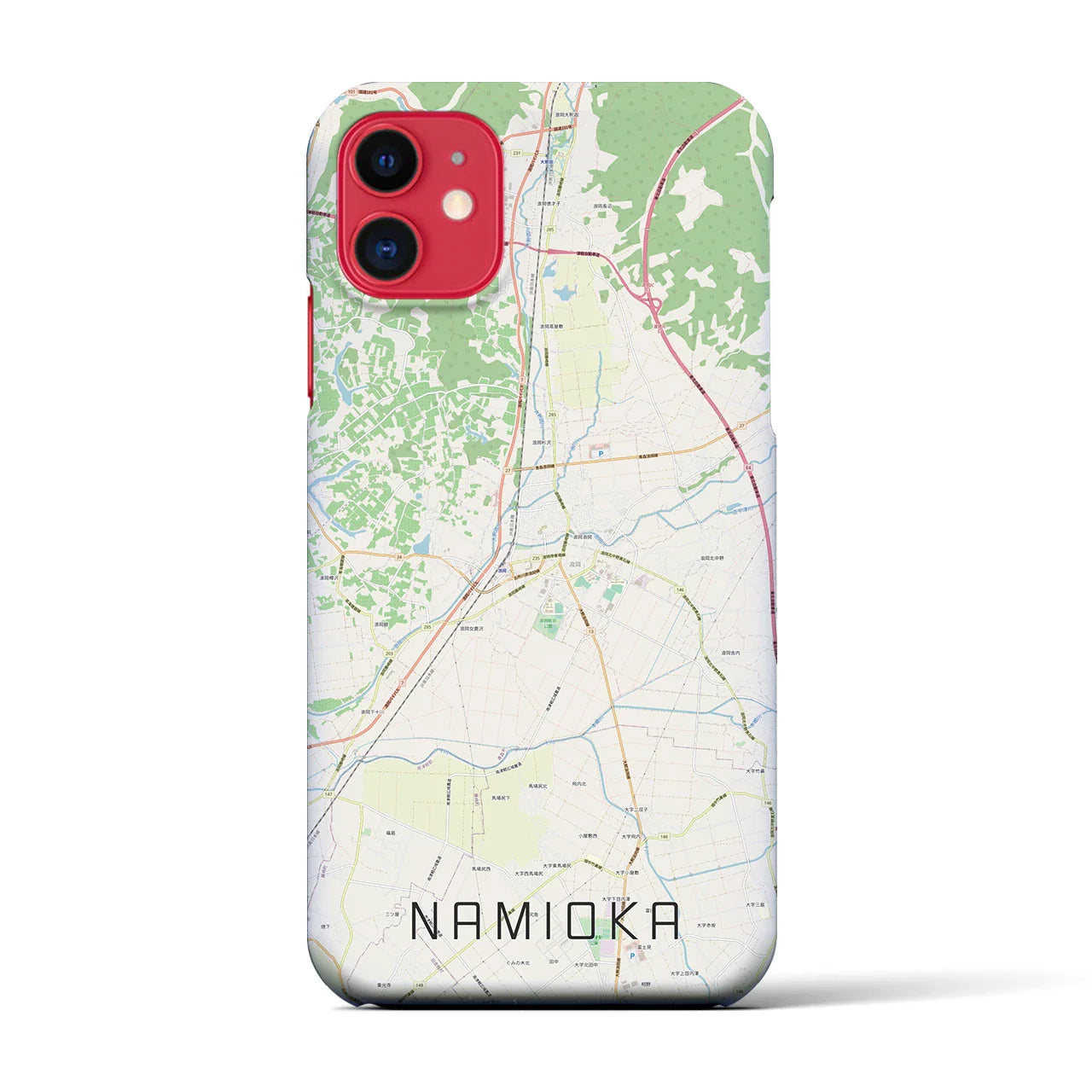 【浪岡(青森県)】地図柄iPhoneケース(バックカバータイプ)