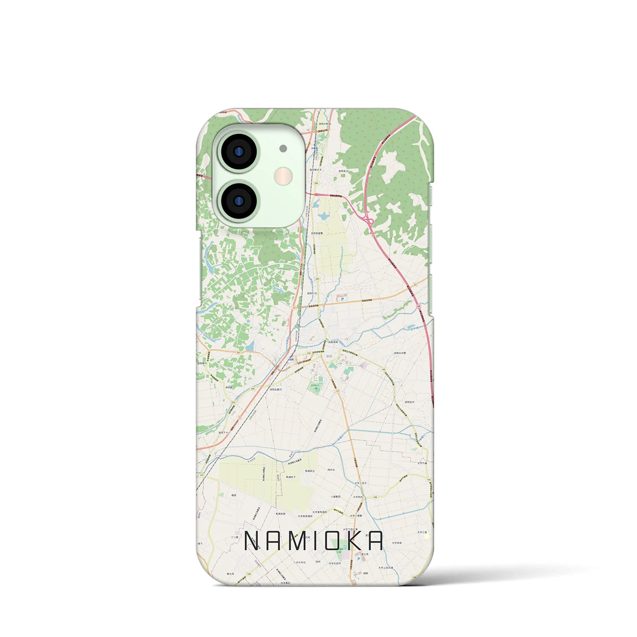 【浪岡(青森県)】地図柄iPhoneケース(バックカバータイプ)