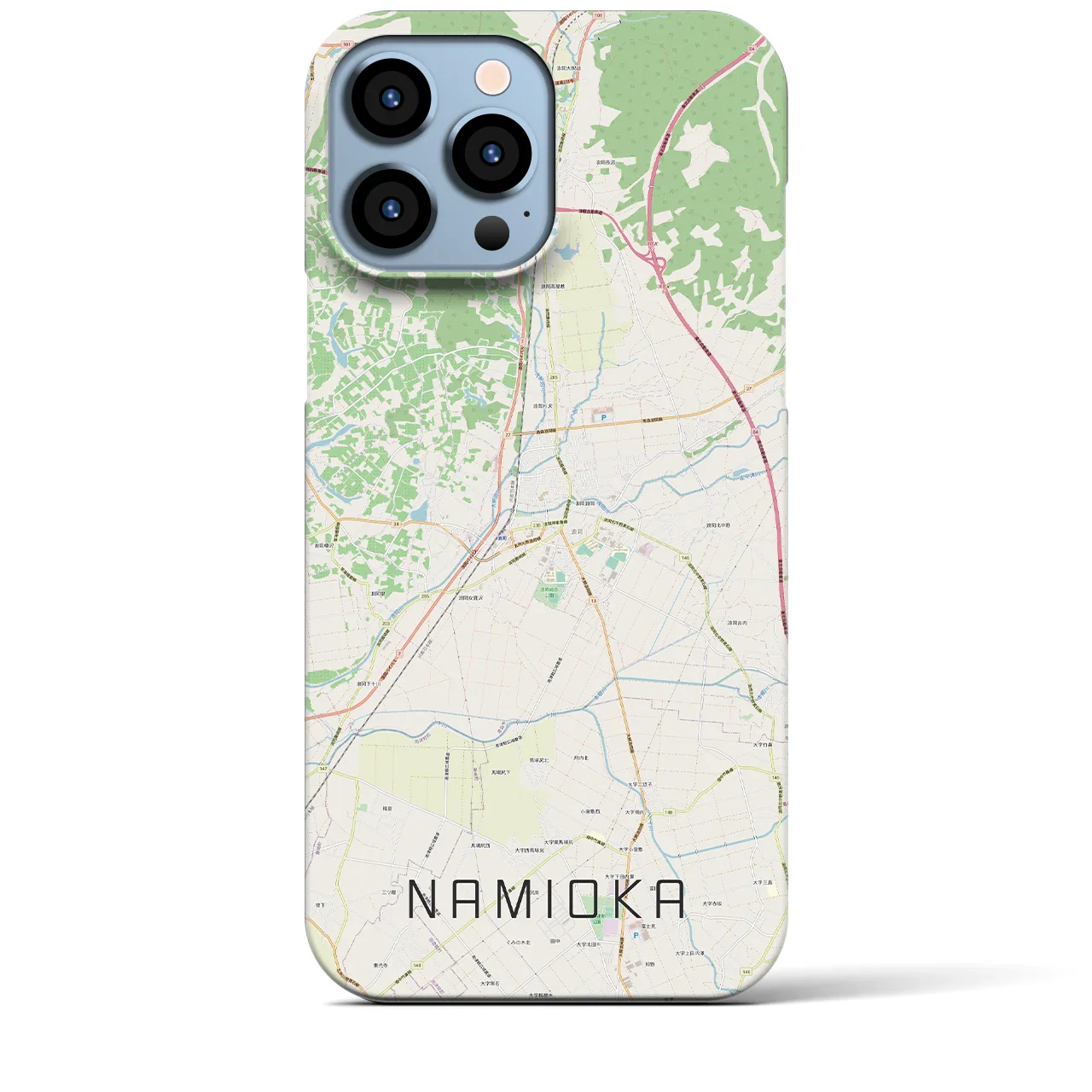 【浪岡(青森県)】地図柄iPhoneケース(バックカバータイプ)