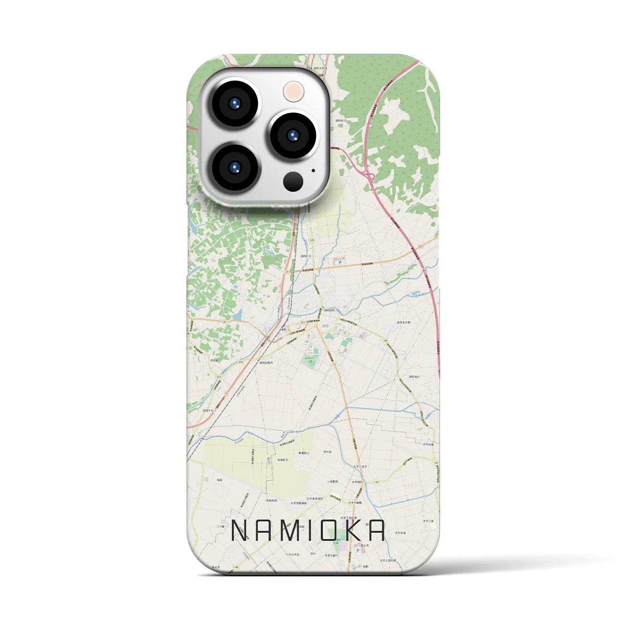 【浪岡(青森県)】地図柄iPhoneケース(バックカバータイプ)