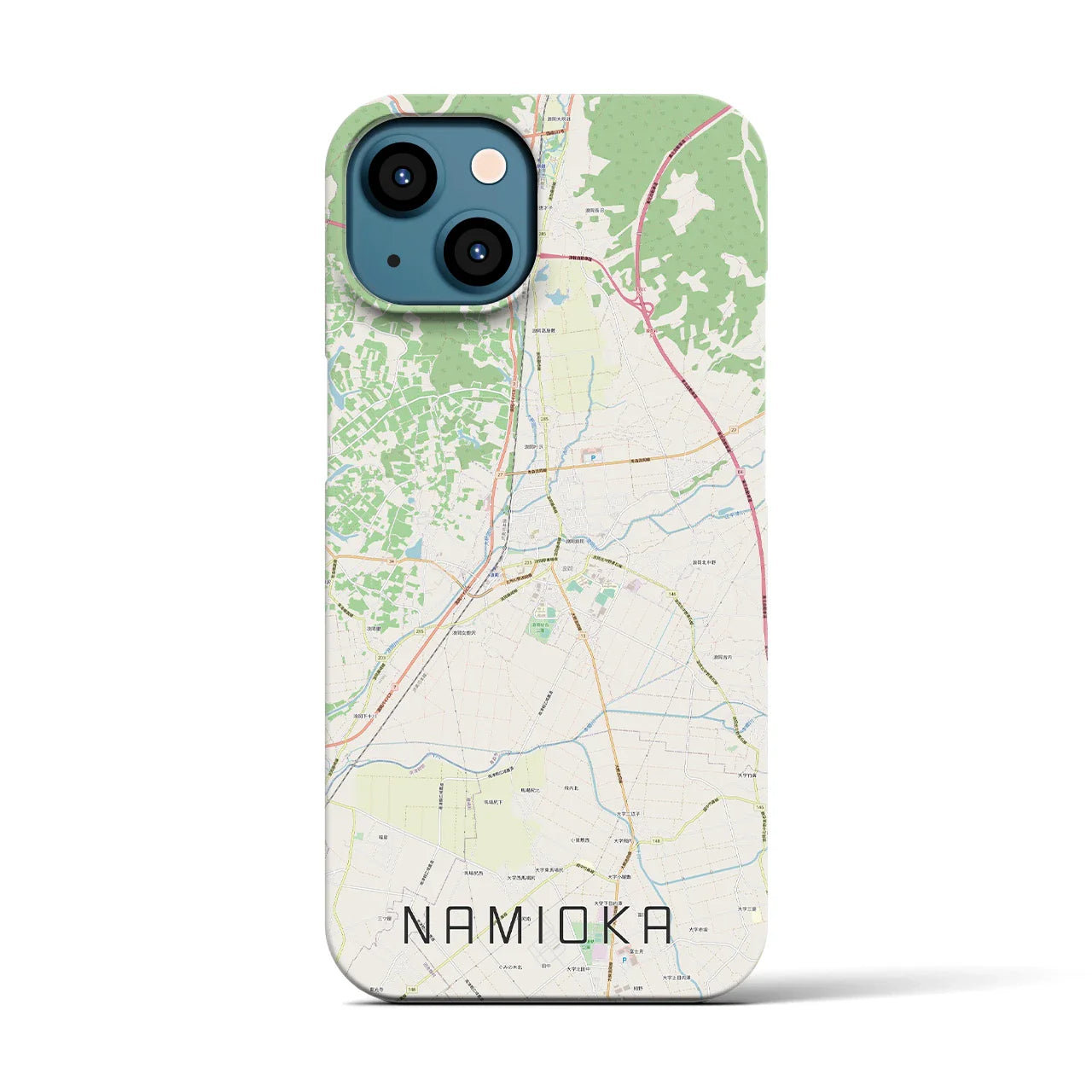 【浪岡(青森県)】地図柄iPhoneケース(バックカバータイプ)