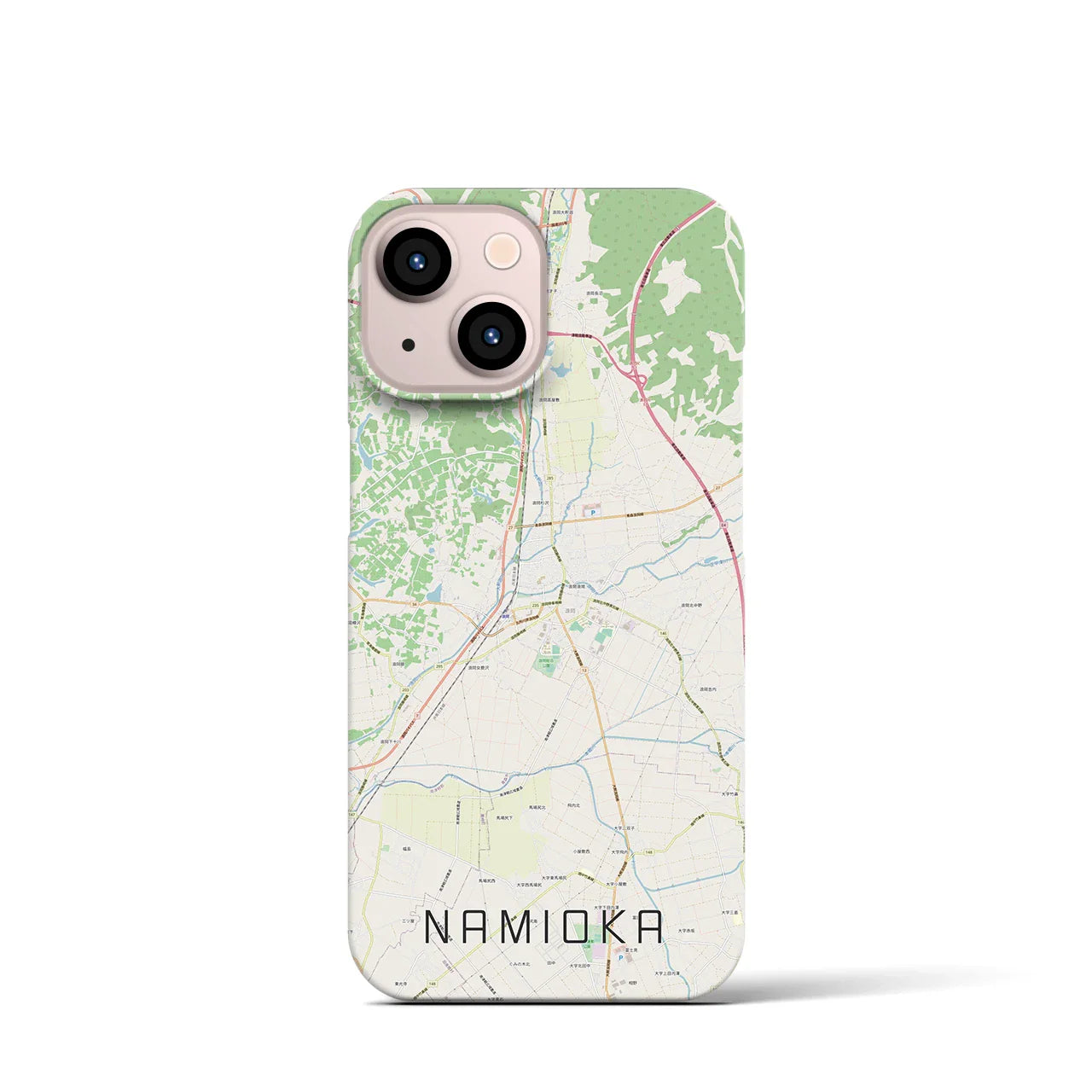 【浪岡(青森県)】地図柄iPhoneケース(バックカバータイプ)