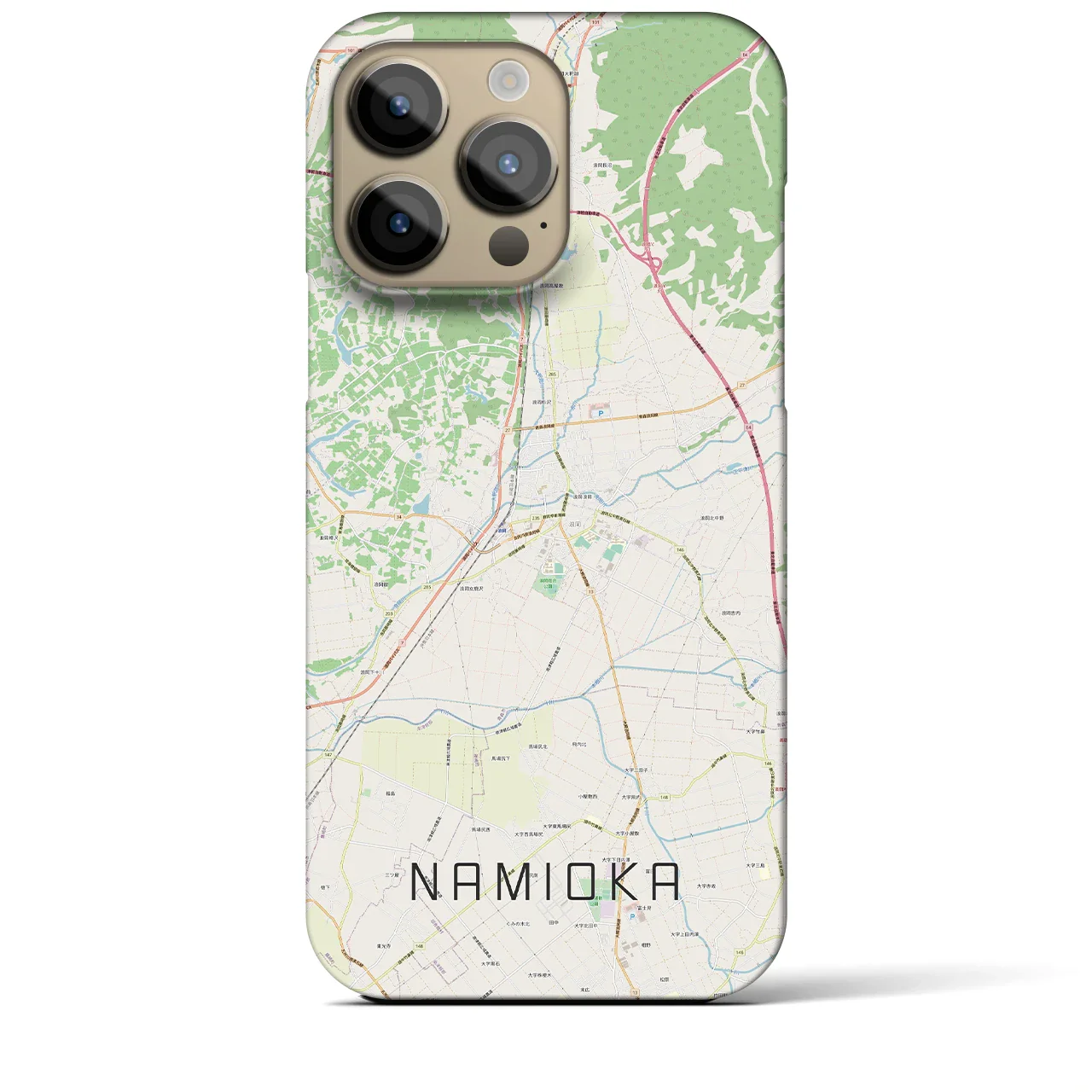 【浪岡(青森県)】地図柄iPhoneケース(バックカバータイプ)