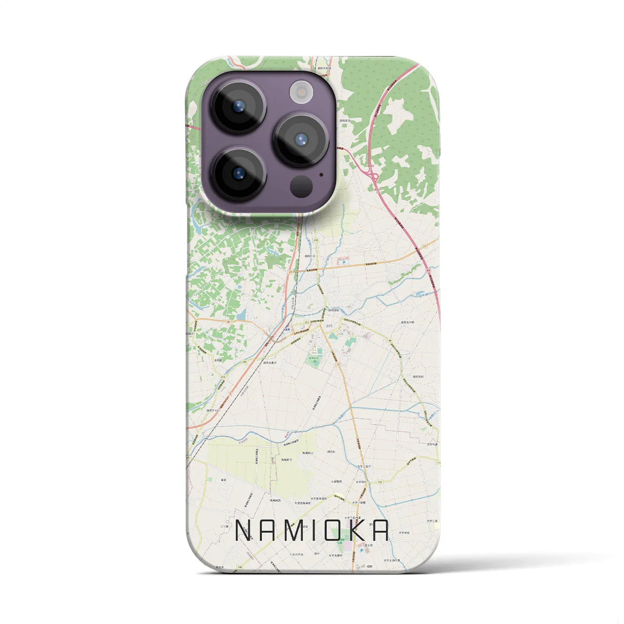 【浪岡(青森県)】地図柄iPhoneケース(バックカバータイプ)