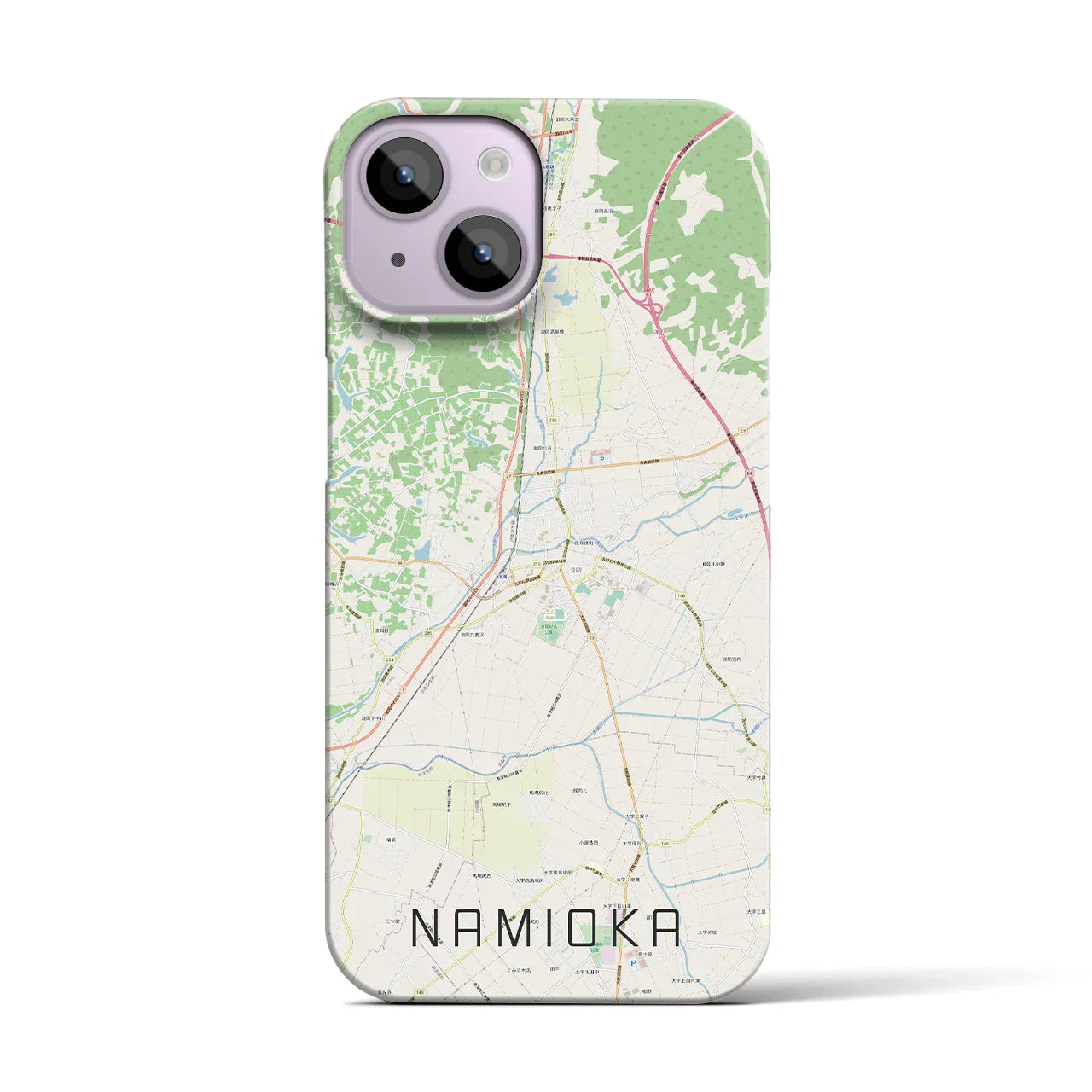 【浪岡(青森県)】地図柄iPhoneケース(バックカバータイプ)