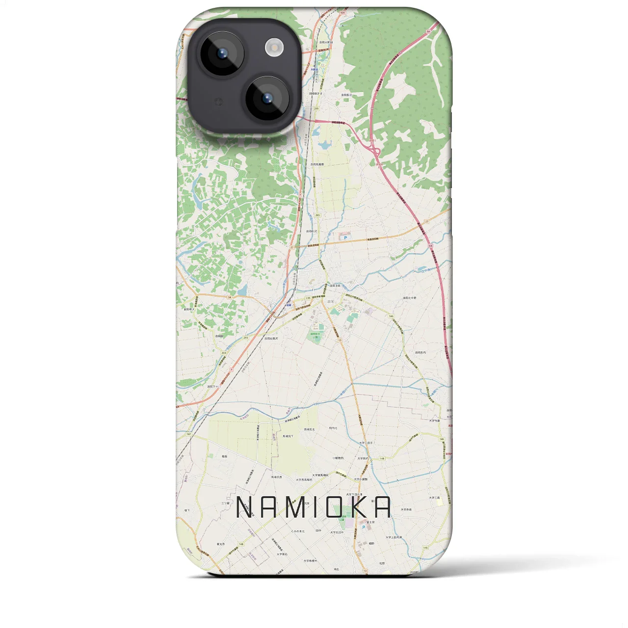 【浪岡(青森県)】地図柄iPhoneケース(バックカバータイプ)