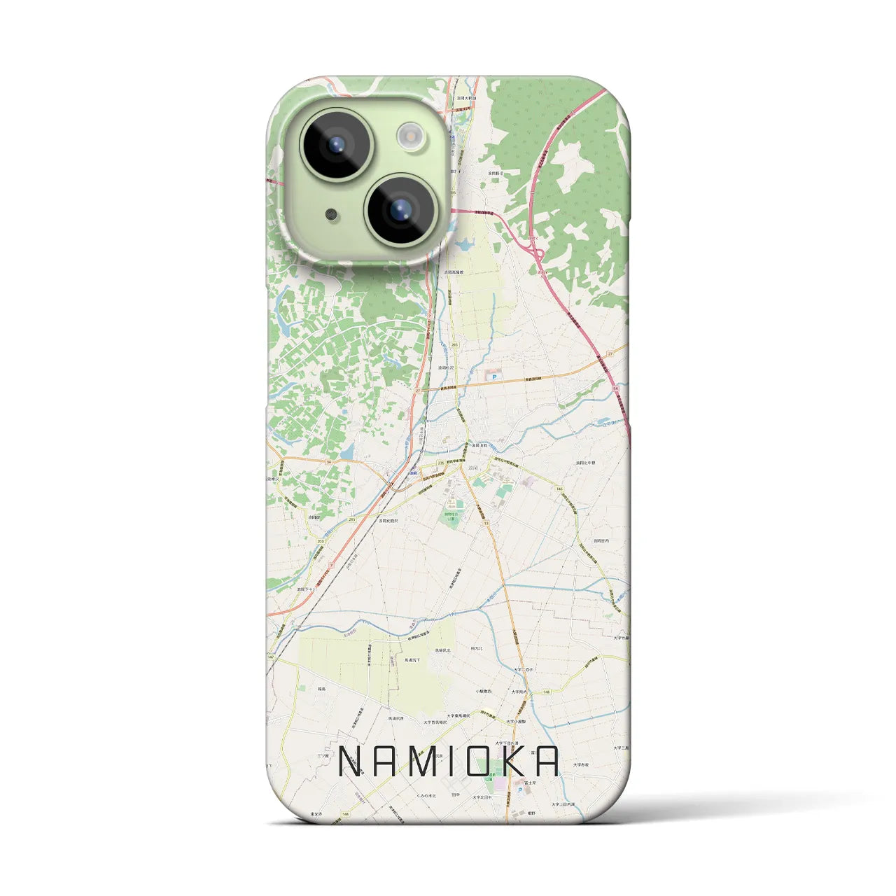 【浪岡(青森県)】地図柄iPhoneケース(バックカバータイプ)
