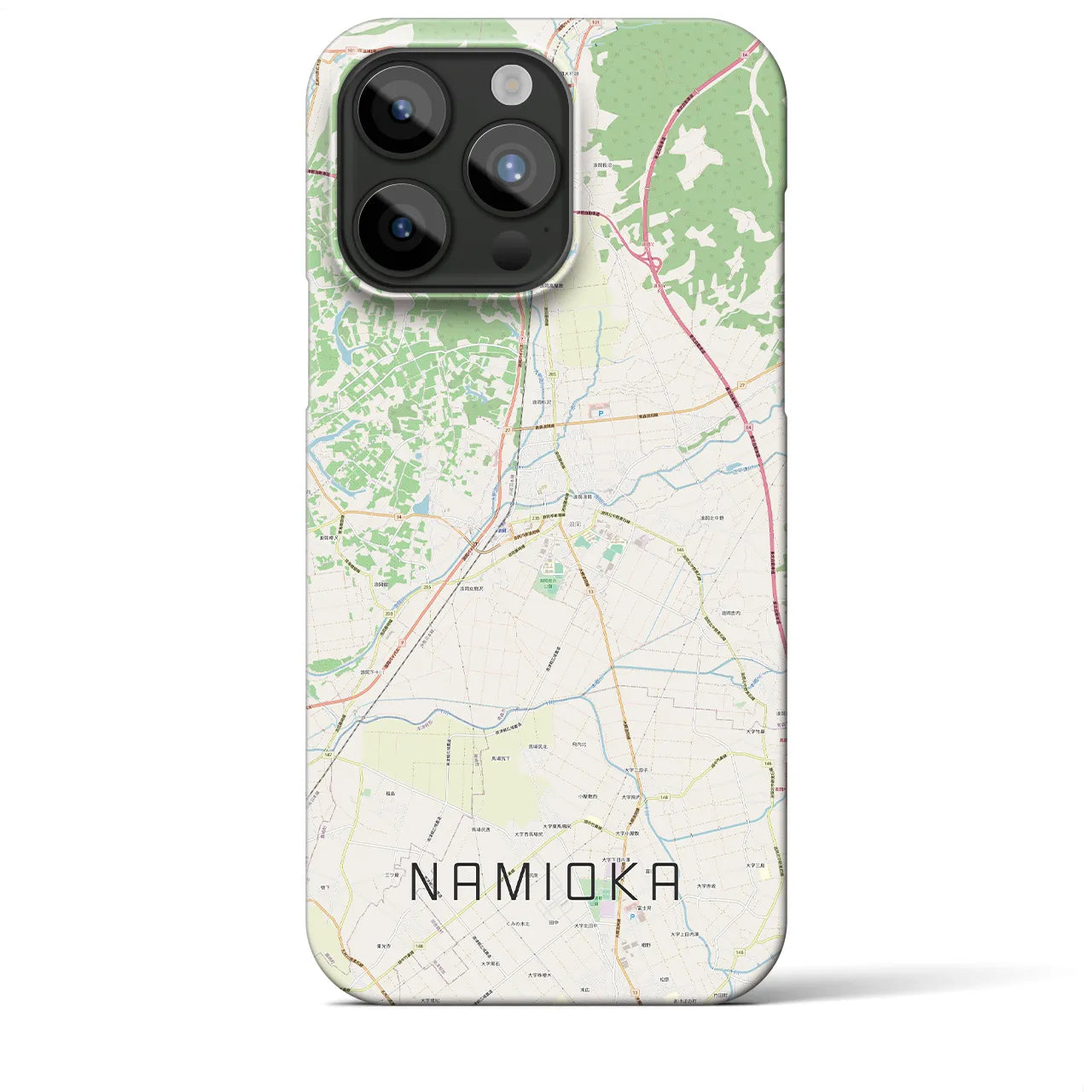 【浪岡(青森県)】地図柄iPhoneケース(バックカバータイプ)
