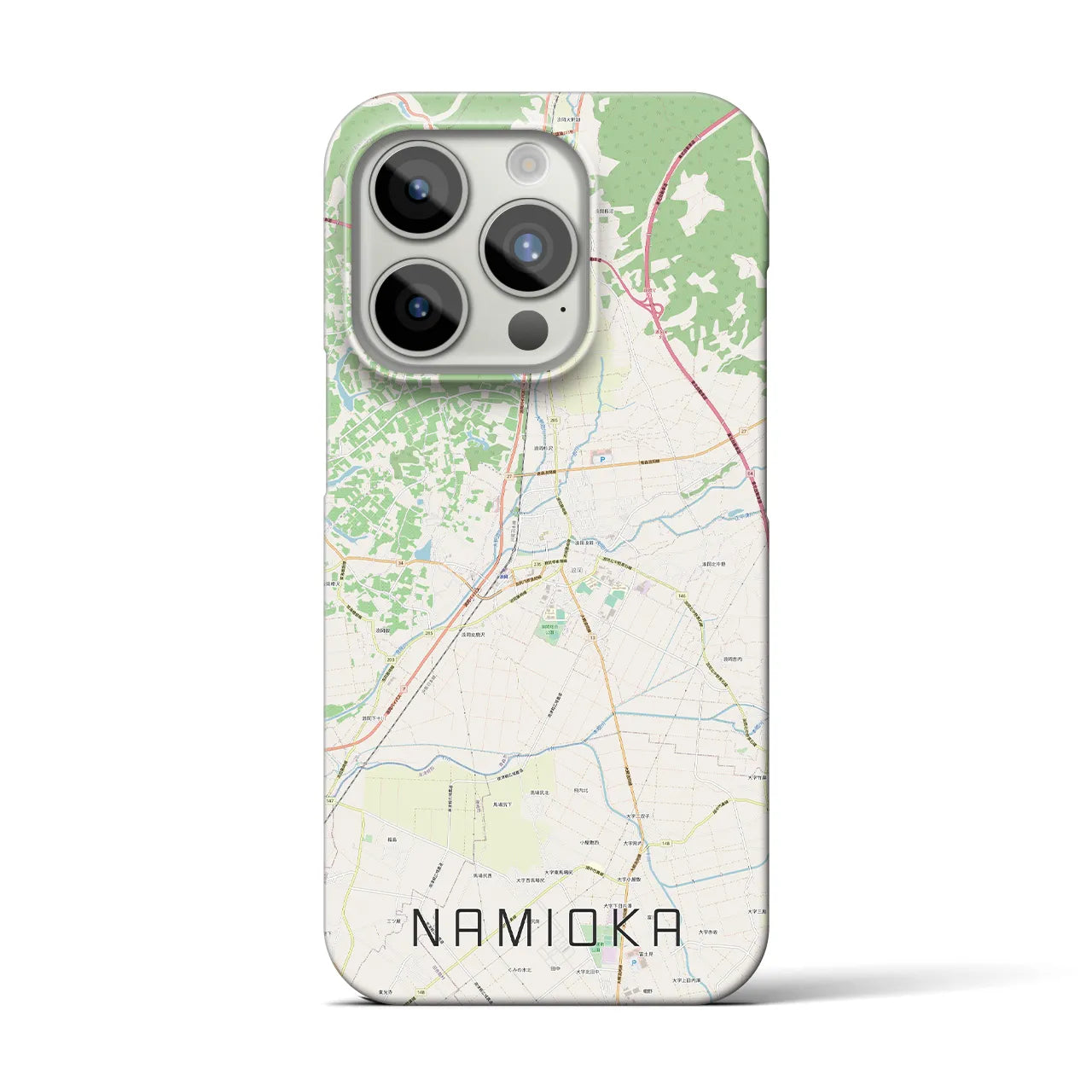 【浪岡(青森県)】地図柄iPhoneケース(バックカバータイプ)